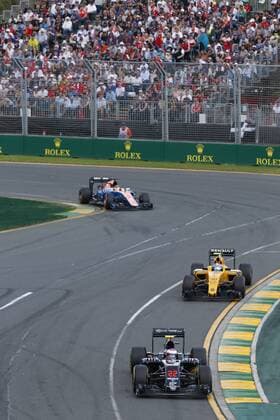 Motorsports: FIA Formula One World Championship WM Weltmeisterschaft 2016, Grand Prix of Australia, 22 Jenson Button (GBR, McLaren Honda Formula 1 Team), 30 Jolyon Palmer (GBR, Renault Formula 1 Team), 94 Pascal Wehrlein (GER, Manor Racing F1 Team), xHOCHxZWEIx