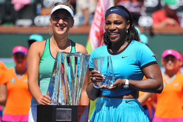 Victoria Azarenka (Bel) def Serena Williams (USA) TENNIS : Indian Wells 2016 - 20 03 2016 TennisMagazine Panoramic 