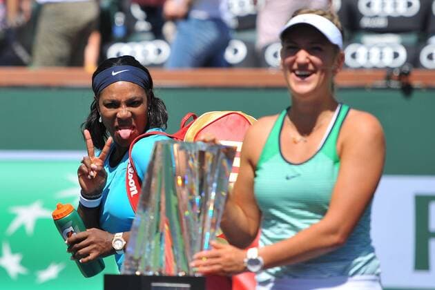 Victoria Azarenka (Bel) def Serena Williams (USA) TENNIS : Indian Wells 2016 - 20 03 2016 TennisMagazine Panoramic 