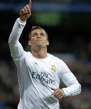 Liga BBVA match between Real Madrid and FC Sevilla. In this picture, Cristiano Ronaldo celebrates after scoring. xJosexA.xGarciax 