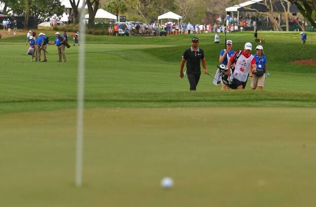 March 20, 2016: Jason Day surveys his approach shot on the ninth hole in the final round of the Arnold Palmer Invitational presented by Mastercard in Orlando, FL.. (Photo by Tim Larson Icon Sportswire) GOLF: MAR 20 PGA Golf Herren - Arnold Palmer Invitational presented by MasterCard - Final Round Icon288160320109 EDITORIAL USE ONLY