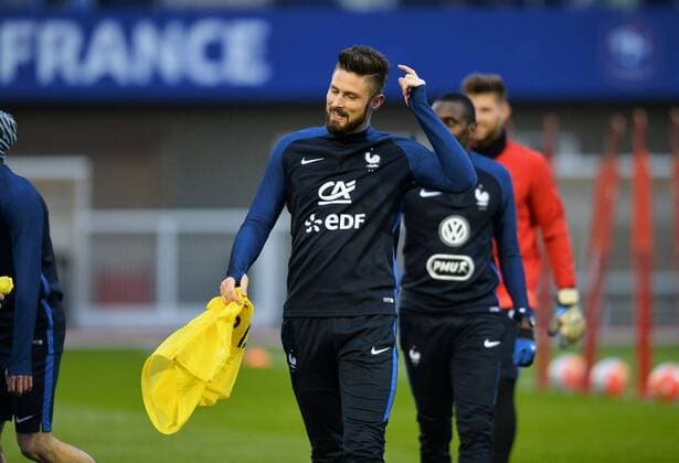 Olivier Giroud (fra) FOOTBALL : Training Nationalteam Frankreich - 21 03 2016 AnthonyBIBARD FEP Panoramic 