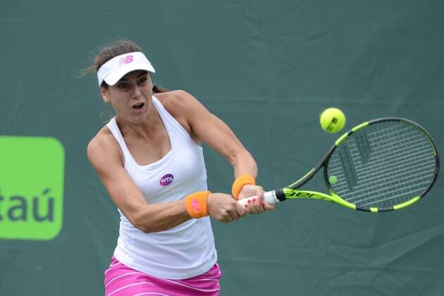 March 21, 2016 - Miami, Florida, United States - SORANA CIRSTEA in action in her match vs. K. Nara at the Miami Open Tennis 2016 - Miami Open - Day 1 - ZUMAl132