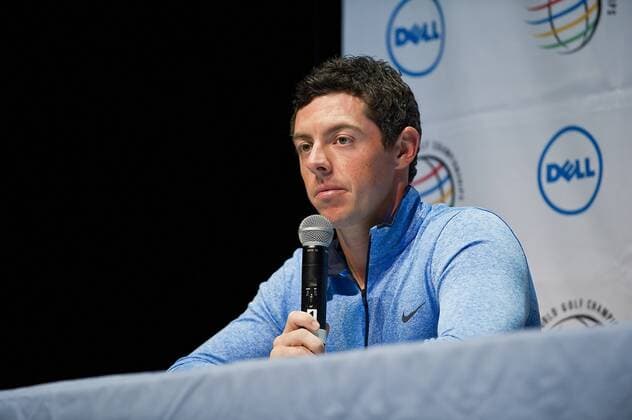 March 21, 2016: Rory McIlroy at pregame press conference PK Pressekonferenz before the start of the World Golf Championships-Dell Match Play at the State Theatre in Austin, Texas. PGA Golf Herren 2016: World Golf Championships MAR 21 - ZUMAc04_