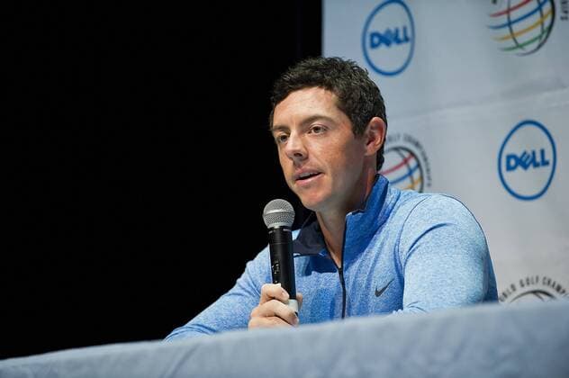 March 21, 2016: Rory McIlroy at pregame press conference PK Pressekonferenz before the start of the World Golf Championships-Dell Match Play at the State Theatre in Austin, Texas. PGA Golf Herren 2016: World Golf Championships MAR 21 - ZUMAc04_