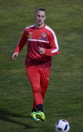 Stegersbach 21.03.2016, Sportzentrum, Stegersbach, AUT, OeFB Training, im Bild Marko Arnautovic (AUT) Marko Arnautovic (AUT) during a Trainingssession of Austrian National Footballteam at the Sportcenter in Stegersbach, Austria on 2016 03 21.  EP_ang  