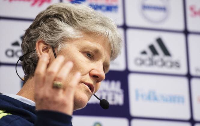 160322 Frauenfußball Schweden, Nationaltrainerin Pia Sundhage - Kadernominierung.  Copyright: JOELxMARKLUND BB160322JM034