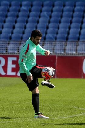 Fußball, Training Nationalteam Portugal March 22, 2016 - Lisbon, Portugal - Portugal s soccer defender Vieirinha during a practice session at the Restelo stadium in Lisbon, Portugal on March 22, 2016, ahead of the friendly matches against Bulgaria on March 25 and with Belgium on March 29 in preparation for the Euro 2016 in France. Portugal s Soccer Team practice in Lisbon Portugal - ZUMAf123