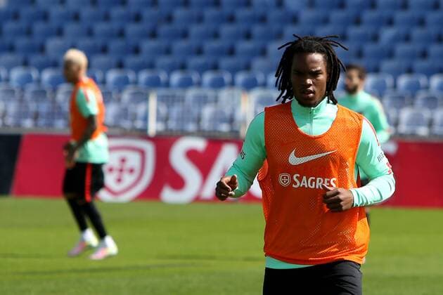 Fußball, Training Nationalteam Portugal March 22, 2016 - Lisbon, Portugal - Portugal s soccer midfielder Renato Sanches during a practice session at the Restelo stadium in Lisbon, Portugal on March 22, 2016, ahead of the friendly matches against Bulgaria on March 25 and with Belgium on March 29 in preparation for the Euro 2016 in France. Portugal s Soccer Team practice in Lisbon Portugal - ZUMAf123