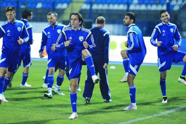 Training session ofIsrael Football team ahead of their friendly match against Croatia 22.03.2016., Osijek, Croatia - Israel national football team held a training session on stadium Gradski vrt (City Garden). Israel will play a friendly match against Croatia in Osijek on 23 March 2016. Yossi Benayoun.  DavorxJavorovic PIXSELL