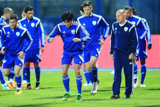 Training session ofIsrael Football team ahead of their friendly match against Croatia 22.03.2016., Osijek, Croatia - Israel national football team held a training session on stadium Gradski vrt (City Garden). Israel will play a friendly match against Croatia in Osijek on 23 March 2016. Elyaniv Barda.  DavorxJavorovic PIXSELL