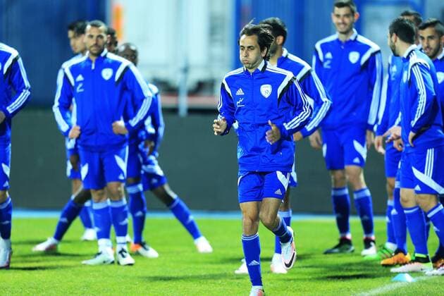 Training session ofIsrael Football team ahead of their friendly match against Croatia 22.03.2016., Osijek, Croatia - Israel national football team held a training session on stadium Gradski vrt (City Garden). Israel will play a friendly match against Croatia in Osijek on 23 March 2016. Yossi Benayoun.  DavorxJavorovic PIXSELL