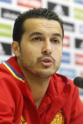 Pedro Rodriguez in press conference PK Pressekonferenz during Spanish national football team stage. March 22,2016.  (2016032218)
