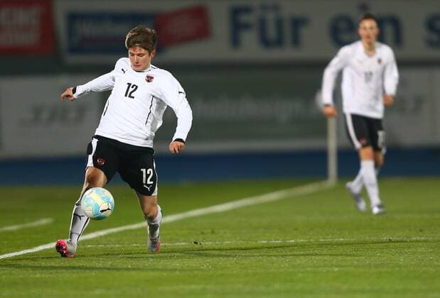 SOCCER - U18, AUT vs ENG, test match WIENER NEUSTADT,AUSTRIA,23.MAR.16 - SOCCER - OEFB Under-18 international match Länderspiel Austria vs England, friendly match. Image shows Oliver Filip (AUT). GEPAxpictures xCh.xKelemen