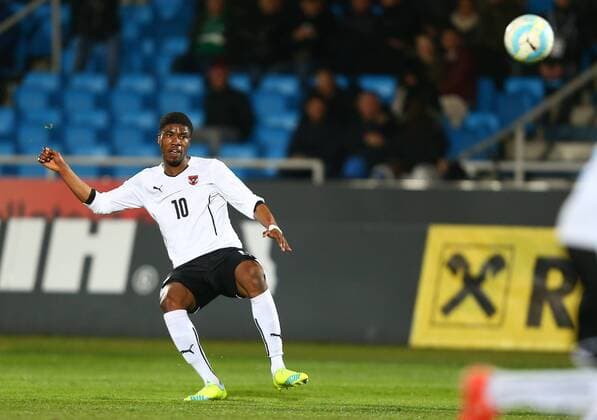SOCCER - U18, AUT vs ENG, test match WIENER NEUSTADT,AUSTRIA,23.MAR.16 - SOCCER - OEFB Under-18 international match Länderspiel Austria vs England, friendly match. Image shows Kevin Danso (AUT). GEPAxpictures xCh.xKelemen
