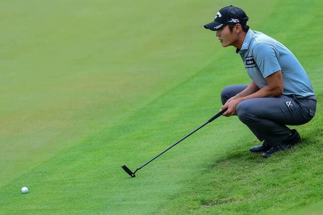 23 MAR 2016: Danny Lee lines up his birdie attempt on number 2 during the World Golf Championships - Dell Match Play Round 1 at the Austin Country Club Austin, Texas. (Photo by Ken Murray Icon Sportswire) GOLF: MAR 23 PGA Golf Herren - World Golf Championships-Dell Match Play - Round 1 Icon1603231009 EDITORIAL USE ONLY