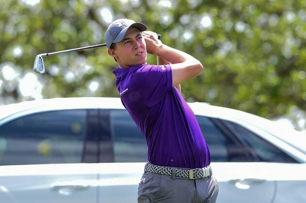 World Golf Championship in Austin 23 MAR 2016: Matthew Fitzpatrick watches his tee shot on number 7 during the World Golf Championships - Dell Match Play Round 1 at the Austin Country Club Austin, Texas. (Photo by Ken Murray Icon Sportswire) GOLF: MAR 23 PGA Golf Herren - World Golf Championships-Dell Match Play - Round 1 Icon1603231036 EDITORIAL USE ONLY