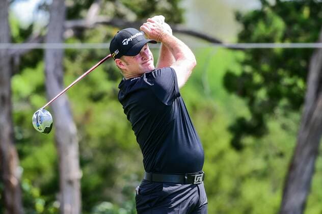 World Golf Championship in Austin 23 MAR 2016: Jamie Donaldson watches his tee shot off number 2 during the World Golf Championships - Dell Match Play Round 1 at the Austin Country Club Austin, Texas. (Photo by Ken Murray Icon Sportswire) GOLF: MAR 23 PGA Golf Herren - World Golf Championships-Dell Match Play - Round 1 Icon1603231029 EDITORIAL USE ONLY