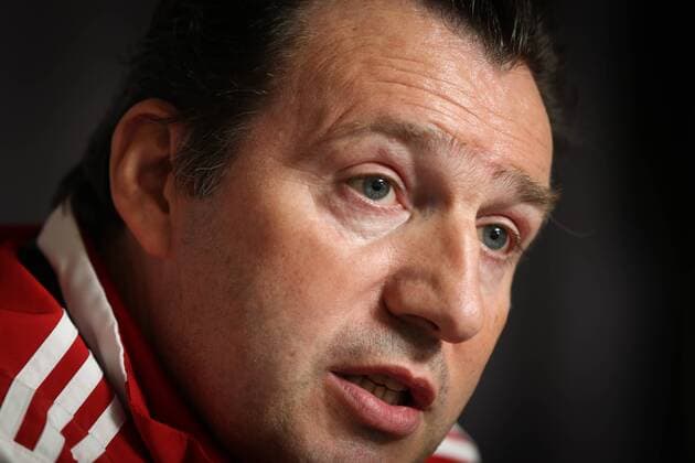 Fußball, PK Marc Wilmots - Nationalteam Belgien Belgium s head coach Marc Wilmots pictured during a press conference PK Pressekonferenz of the Belgian national soccer team Red Devils, Thursday 24 March 2016 in Brussels. The Red Devils will play a friendly game in and against Portugal on 29 March, the match was moved due to safety concerns after the Brussels terrorists attacks. The game is a preparation for the upcoming Euro2016. VIRGINIExLEFOUR  x04819875x