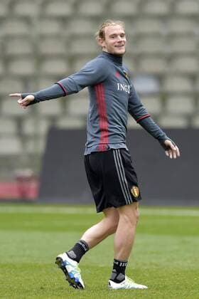 Belgium s Guillaume Gillet pictured during a training session of the Belgian national soccer team Red Devils, Thursday 24 March 2016 in Brussels. The Red Devils will play a friendly game in and against Portugal on 29 March, the match was moved due to safety concerns after the Brussels terrorists attacks. The game is a preparation for the upcoming Euro2016. PETERxDExVOECHT  x04819952x