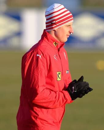 Fußball, Training Nationalteam Österreich SOCCER - AUT vs ALB, test match, preview STEGERSBACH,AUSTRIA,24.MAR.16 - SOCCER - OEFB international match Länderspiel Austria vs Albania, friendly match, preview, training team AUT. Image shows Martin Hinteregger (AUT). GEPAxpictures xChristianxOrt