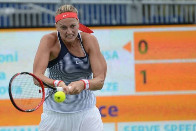 March 24, 2016 - Miami, Florida, United States - PETRA KVITOVA in her match vs. I. Falconi at the Miami Open. Tennis 2016 - Miami Open - Day 4 - ZUMAl132