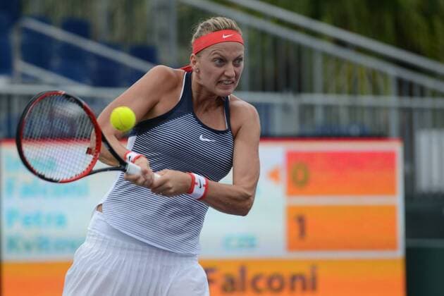 March 24, 2016 - Miami, Florida, United States - PETRA KVITOVA in her match vs. I. Falconi at the Miami Open. Tennis 2016 - Miami Open - Day 4 - ZUMAl132