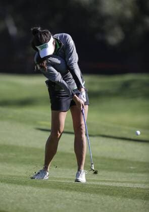 March 24, 2016: Gerina Piller chips during the first round of the Kia Classic at Aviara Golf Club in Carlsbad, California. LPGA Golf Damen 2016: Kia Classic MAR 24 - ZUMAc04_