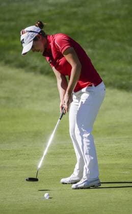 March 24, 2016: Beatriz Recari putts on the 12th green during the first round of the Kia Classic at Aviara Golf Club in Carlsbad, California. LPGA Golf Damen 2016: Kia Classic MAR 24 - ZUMAc04_