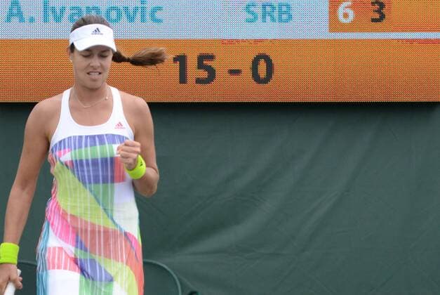 March 24, 2016 - Miami, Florida, United States - ANA IVANOVIC in her match vs T. Pereira in the Miami Open. Tennis 2016 - Miami Open - Day 4 - ZUMAl132