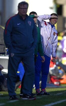 European Under-21 Championship (Nationalteam U21 U 21) qualification match played between Spain and Croatia. In this picture, Albert Celades. xVILLAGRAFICAx  FUTBOL
