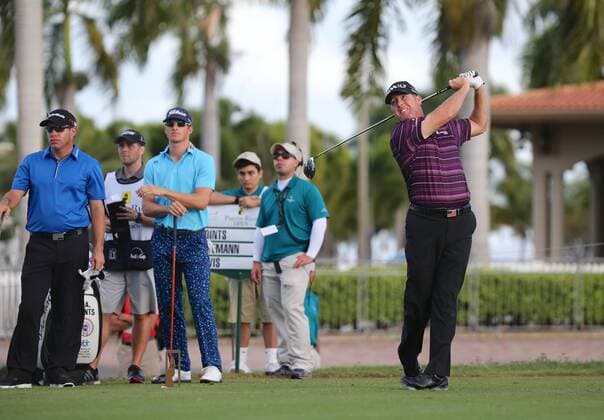 24 March 2016: D.A. Points hits from the tees on the Hole 1 of the First Round of the Puerto Rico Open at Coco Beach Golf & Country Club in Rio Grande, PR, USA. GOLF: MAR 24 PGA Golf Herren - Puerto Rico Open - First Round Icon1603241 EDITORIAL USE ONLY