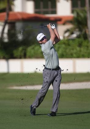 24 March 2016: Rickey Barnes hits from the fairway the 1st Round of the Puerto Rico Open, at Coco Beach Golf & Country Club in Rio Grande, PR, USA. (Photo by Bradley Rex Icon Sportswire) GOLF: MAR 24 PGA Golf Herren - Puerto Rico Open - First Round Icon16032427 EDITORIAL USE ONLY