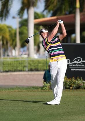 24 March 2016: Luke Donald hits from the first tee the 1st Round of the Puerto Rico Open, at Coco Beach Golf & Country Club in Rio Grande, PR, USA. (Photo by Bradley Rex Icon Sportswire) GOLF: MAR 24 PGA Golf Herren - Puerto Rico Open - First Round Icon16032420 EDITORIAL USE ONLY