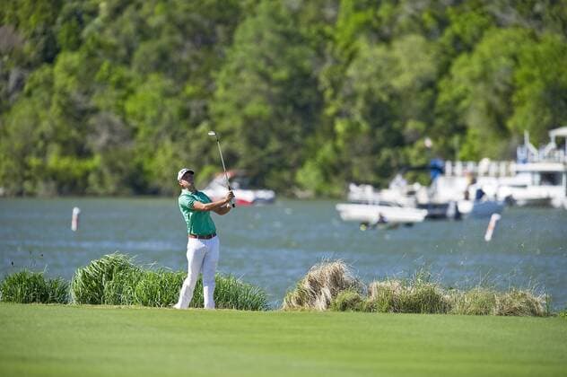 March 24, 2016: Smylie Kaufman in action World Golf Championships-Dell Match Play Round 2 at the Austin Country Club. Austin, Texas. PGA Golf Herren 2016: World Golf Championships MAR 24 - ZUMAc04_