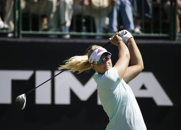 March 24, 2016: Anna Nordqvist on the 1st hole during the first round of the Kia Classic at Aviara Golf Club in Carlsbad, California. LPGA Golf Damen 2016: Kia Classic MAR 24 - ZUMAc04_