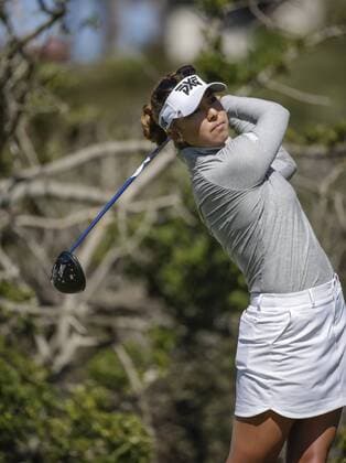 March 24, 2016: Alison Lee tees off on the 8th hole during the first round of the Kia Classic at Aviara Golf Club in Carlsbad, California. LPGA Golf Damen 2016: Kia Classic MAR 24 - ZUMAc04_