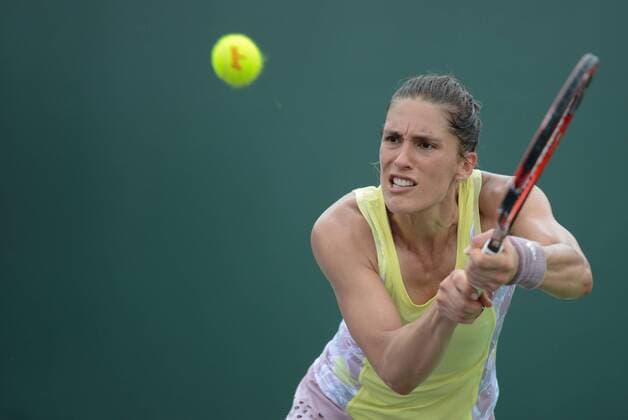March 24, 2016 - Miami, Florida, United States - ANDREA PETKOVIC of Germany in action during her match vs C. Garcia at the Miami Open. Tennis 2016 - Miami Open - Day 4 - ZUMAl132