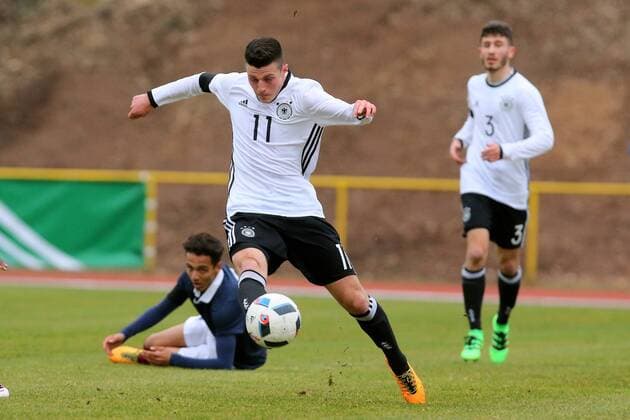 Konz Dijon Ramaj (Deutschland) Deutschland vs Frankreich --- Fussball --- U18-Laenderspiel --- 24.03.2016 Copyright: Weissx Eibner-Pressefoto EP_rws