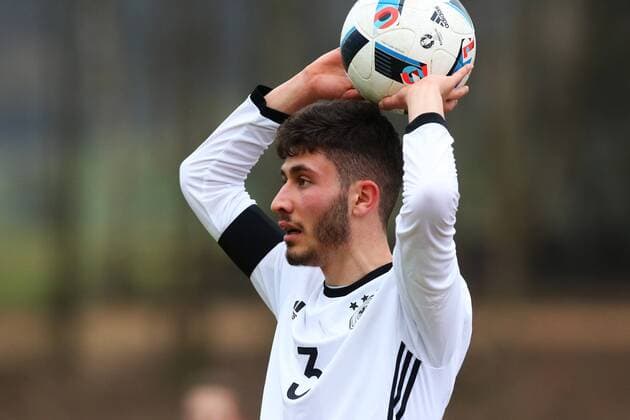 Konz Enes Akyol (Deutschland) Deutschland vs Frankreich --- Fussball --- U18-Laenderspiel --- 24.03.2016 Copyright: Weissx Eibner-Pressefoto EP_rws