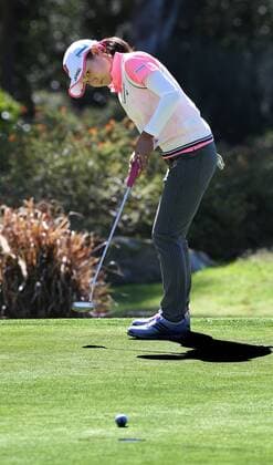 Miyazato shares 1st-round lead at Kia Classic Ai Miyazato putts on the 11th green during the first round of the Kia Classic at Aviara Golf Club in Carlsbad, California on March 24, 2016. Miyazato shot a 5-under 67 to share the lead with Brittany Lang, Jodi Ewart Shadoff and Park In Bee. 