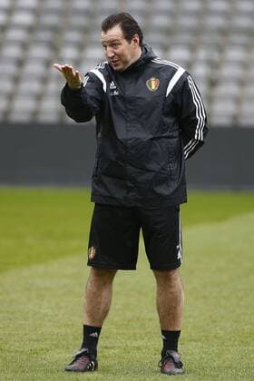 Fußball, Nationalteam Belgien Training Wilmots Marc head coach FOOTBALL : Belgique - Entrainement - UEFA EURO EM Europameisterschaft Fussball 2016 - Amical - 25 03 2016 PhotoNews Panoramic 