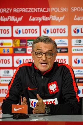 Fußball, Nationalteam Polen PK Polska Wroclaw 25.03.2016 Adam Nawalka - press conference PK Pressekonferenz Poland --- Newspix.pl  160325_1SB7451