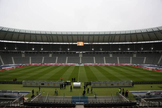 Innenraum des Olympiastadions - Abschlusstraining der Deutschen Nationalmannschaft, Olympiastadion Berlin