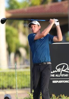 25 March 2016: Cameron Smith hits from the tee on hole 1 the second round of the Puerto Rico Open, in Rio Grande, PR (Photo by Bradley Rex Icon Sportswire) GOLF: MAR 25 PGA Golf Herren - Puerto Rico Open - Second Round Icon16032416 EDITORIAL USE ONLY