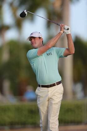 25 March 2016: Kyle Reifers hits from the tee on hole 1 the second round of the Puerto Rico Open, in Rio Grande, PR (Photo by Bradley Rex Icon Sportswire) GOLF: MAR 25 PGA Golf Herren - Puerto Rico Open - Second Round Icon16032419 EDITORIAL USE ONLY