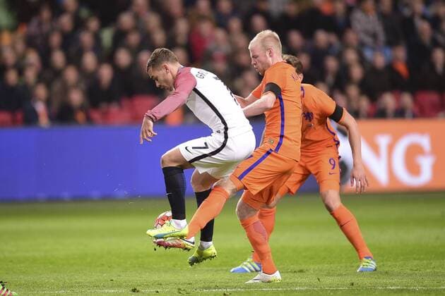 Fußball, Länderspiel, Niederlande - Frankreich Antoine Griezmann (France) FOOTBALL : NED vs FRA - Friendly (Nationalteam) - 25 03 2016 JBAutissier 