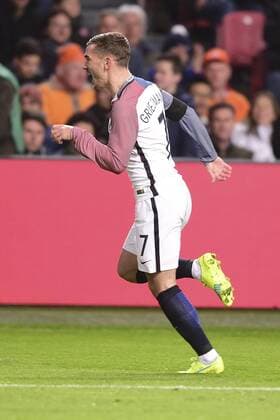 Fußball, Länderspiel, Niederlande - Frankreich Jubel Dimitri Payet (France) FOOTBALL : NED vs FRA - Friendly (Nationalteam) - 25 03 2016 JBAutissier 