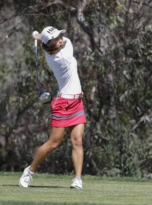 March 25, 2016: Minjee Lee tees off on the 8th hole during the second round of the Kia Classic at Aviara Golf Club in Carlsbad, California. LPGA Golf Damen 2016: Kia Classic MAR 25 - ZUMAc04_