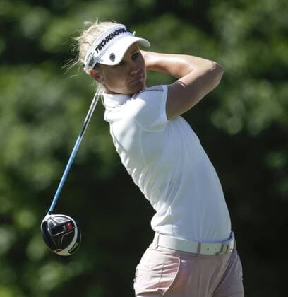March 26, 2016: Ryann O Toole tees off on the 4th hole during the third round of the Kia Classic at Aviara Golf Club in Carlsbad, California. LPGA Golf Damen 2016: Kia Classic MAR 26 - ZUMAc04_